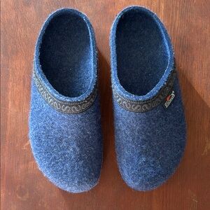 Stegmann Blue Wool Clogs